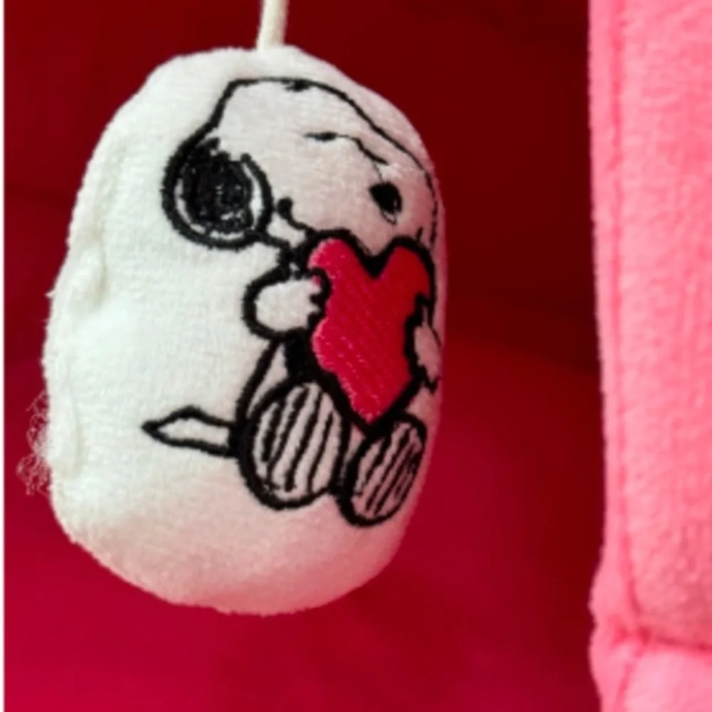 NEW with tags Berkshire Snoopy Peanuts Pet Dog Cat Bed Pink Valentine Day